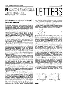 Metabolism / Enzymes / Catalysis / Enzyme inhibitors / Enzyme / Non-competitive inhibition / Rate equation / Kinetic isotope effect / Pi / Chemistry / Physical chemistry / Chemical kinetics