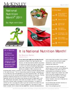 March[removed]National Nutrition Month® 2011