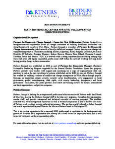 Partners for Democratic Change / Capacity building / United States Agency for International Development / Structure / Politics / International development / Partners of the Americas / Civic education / Civil society / Partners for Democratic Change International