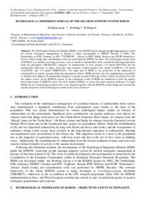 In: Brechignac F (ed.). Radioprotection. Proc. Volume I of the International Congress: The Radioecology - Ecotoxicology of Continental and Estuarine Environments ECORAD -2001, Aix-en-Provence, France, 3-7 September, 2001