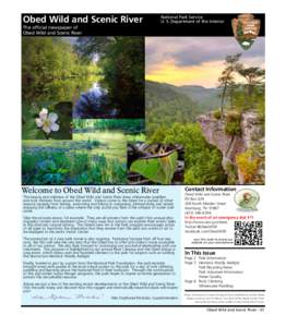 Obed Wild and Scenic River  National Park Service U. S. Department of the Interior  The official newspaper of