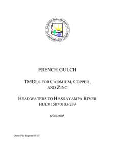 French Gulch - Headwaters to Hassayampa River Final TMDL