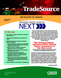 TradeSource Help Abroad for U.S. Companies January 2015 Issue 10  In This Issue