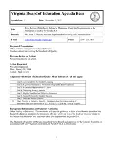 Microsoft Word - Boilerplate - Class size guidance - November 21 - revised