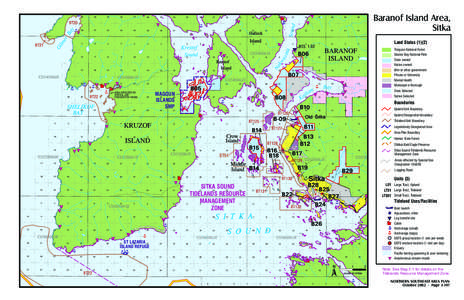 Baranof Island Area, Sitka Land Status[removed]Tongass National Forest Glacier Bay National Park State owned