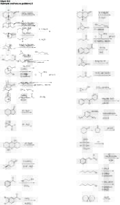 Chem 212 Aldehyde and ketone problems 2 H H