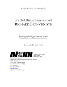 Microsoft Word - Richard Ben-Veniste NO BIO