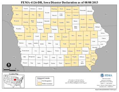 FEMA-4126-DR, Iowa Disaster Declaration as of[removed]MN Lyon  SD