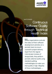 WHITE PAPER  Continuous Software Quality through Technical Health Index