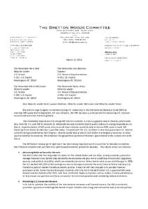 BWC Top Cabinet and National Security Officials Letter on IMF