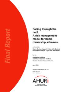 Falling through the net: a risk management model for home ownership schemes