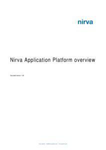 Nirva Application Platform overview Document version: 1.09