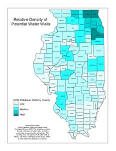 JO DAVIESS  Relative Density of Potential Water Wells  STEPHENSON