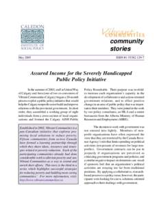 community stories May 2005 ISBN #[removed]