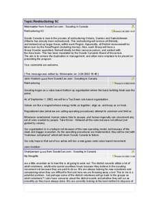 Topic:Restructuring SC Webmaster from ScoutsCan.com - Scouting in Canada Restructuring SC Posted[removed]:47