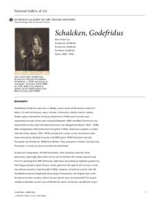 National Gallery of Art NATIONAL GALLERY OF ART ONLINE EDITIONS Dutch Paintings of the Seventeenth Century Schalcken, Godefridus Also known as
