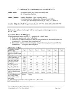 IL-137-6A-0004 Attachment D FutureGen Well Plugging Plan August 29, 2014