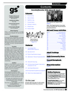 Columns  Contents November/December 2010 Volume 36 Issue 6  Columns