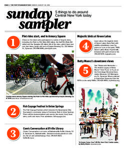 PAGE 2 THE POST-STANDARD/STARS SUNDAY, AUGUST 24, 2014  sunday sampler  5 things to do around