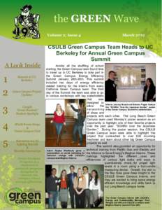 the GREEN Wave Volume 2, Issue 4 A Look Inside  1