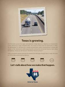 Texas state highways / Interstate 69 / Interstate Highway System / U.S. Route 59 / U.S. Route 77 in Texas / Trans-Texas Corridor / Transportation in the United States / U.S. Highway System / Interstate 69 in Texas