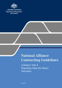 National Alliance Contracting Guidelines Guidance Note 4 Reporting Value-for-Money Outcomes