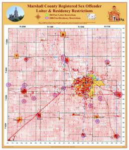 Marshall County Registered Sex Offender Loiter & Residency Restrictions µ  300 Foot Loiter Restrictions