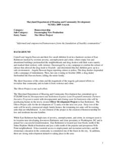 Mortgage loan / Affordable housing / Real estate / FHA insured loan / Nehemiah Corporation of America / Mortgage industry of the United States / Economy of the United States / United States housing bubble