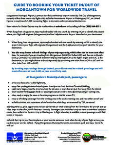 Morgantown Municipal Airport / Washington Dulles International Airport / Pittsburgh International Airport / Morgantown /  West Virginia / Los Angeles International Airport / West Virginia / Transportation in the United States / Essential Air Service