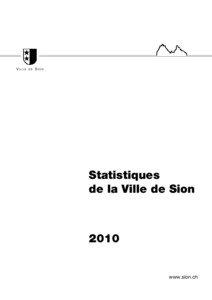 Statistiques Sion 2010.qxp