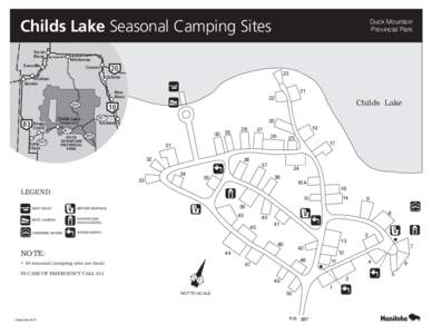 Duck Mountain Provincial Park Childs Lake Seasonal Camping Sites Swan River
