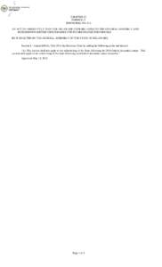 CHAPTER 24 FORMERLY HOUSE BILL NO. 112 AN ACT TO AMEND TITLE 29 OF THE DELAWARE CODE RELATING TO THE GENERAL ASSEMBLY AND DETERMINING DISTRICT BOUNDARIES FOR INCARCERATED INDIVIDUALS. BE IT ENACTED BY THE GENERAL ASSEMBL