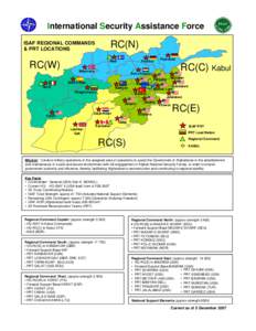 ISAF Key Fact and Figures Placemat