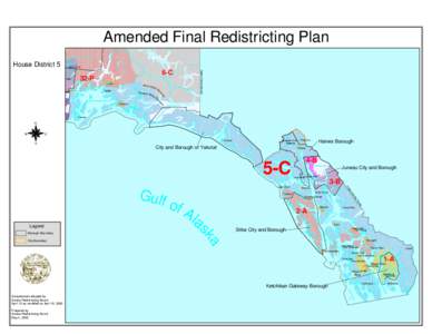 Amended Final Redistricting Plan House District 5 Knik River  Valdez