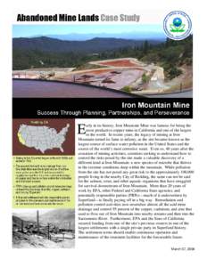 Iron Mountain Mine case study