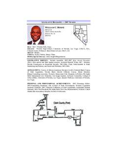 LEGISLATIVE BIOGRAPHY — 2007 SESSION  WILLIAM C. HORNE Democrat Clark County Assembly District No. 34