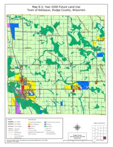 CR  MUD LAKE CR. Map 8-3, Year 2030 Future Land Use Town of Ashippun, Dodge County,