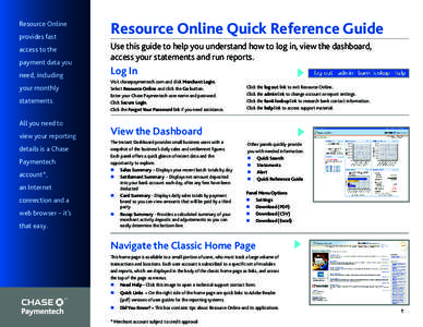 Resource Online Quick Reference Guide