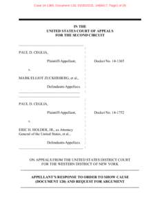 Case[removed], Document 130, [removed], [removed], Page1 of 28  IN THE UNITED STATES COURT OF APPEALS FOR THE SECOND CIRCUIT ___________________________________