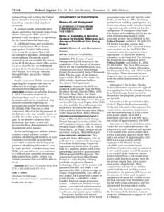 [removed]Federal Register / Vol. 75, No[removed]Monday, November 22, [removed]Notices indemnifying and holding the United States harmless from any release of