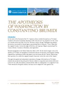 CAPITOL VISITOR CENTER Teacher Lesson Plan The Apotheosis of WashiNgtoN by CoNstaNtiNo BruMidi