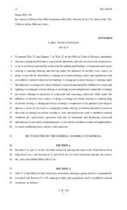 13  SB 136/AP Senate Bill 136 By: Senators Miller of the 49th, Unterman of the 45th, Murphy of the 27th, Sims of the 12th,