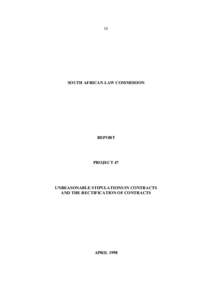 Private law / Legal documents / Law of obligations / South African contract law / South African law / Unfair Terms in Consumer Contracts Regulations / Consumer protection / Parol evidence rule / Contractual term / Law / Contract law / English contract law