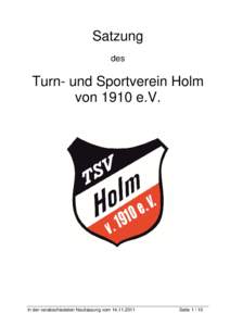 Microsoft Word - TSV Holm Satzung_Druckversion