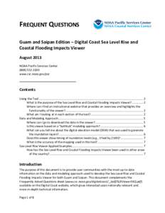 FAQ: Guam and Saipan Edition ‒ Digital Coast Sea Level Rise and Coastal Flooding Impacts Viewer