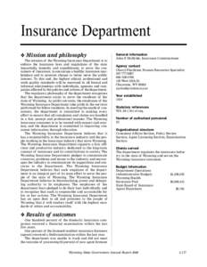 Institutional investors / Insurance / Health insurance / Economics / Oklahoma Department of Insurance / Oklahoma Insurance Commissioner / Financial institutions / Investment / Financial economics