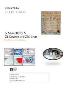 RBMSEclectibles A Miscellany & Of Course the Children