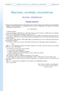 Journal officiel de la République française - N° 146 du 26 juin 2014