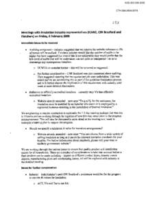 Heat transfer / Thermal protection / Chemistry / Energy conservation / Insulation Council of Australia and New Zealand / Building insulation / R-value / Urea-formaldehyde / Duct / Mechanical engineering / Chemical engineering / Insulators