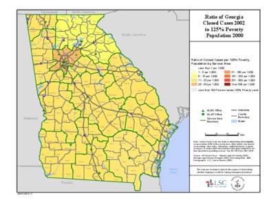 North Carolina  Tennessee Dade  Ratio of Georgia